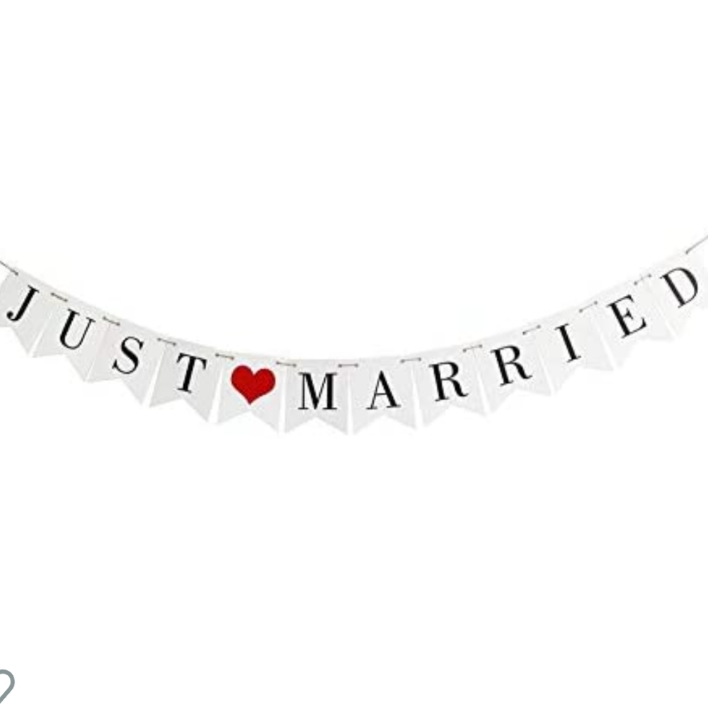 Just Married Banner